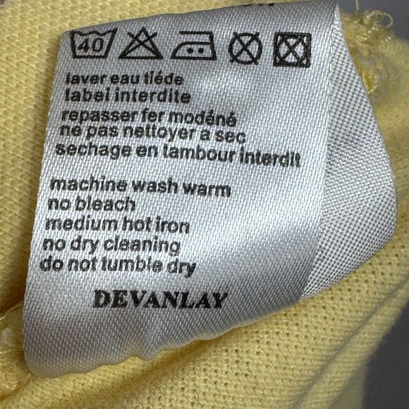 Lacoste Mens Polo Shirt XL 6 Yellow Short Sleeve Cotton Devanlay Preppy Casual - Picture 10 of 10